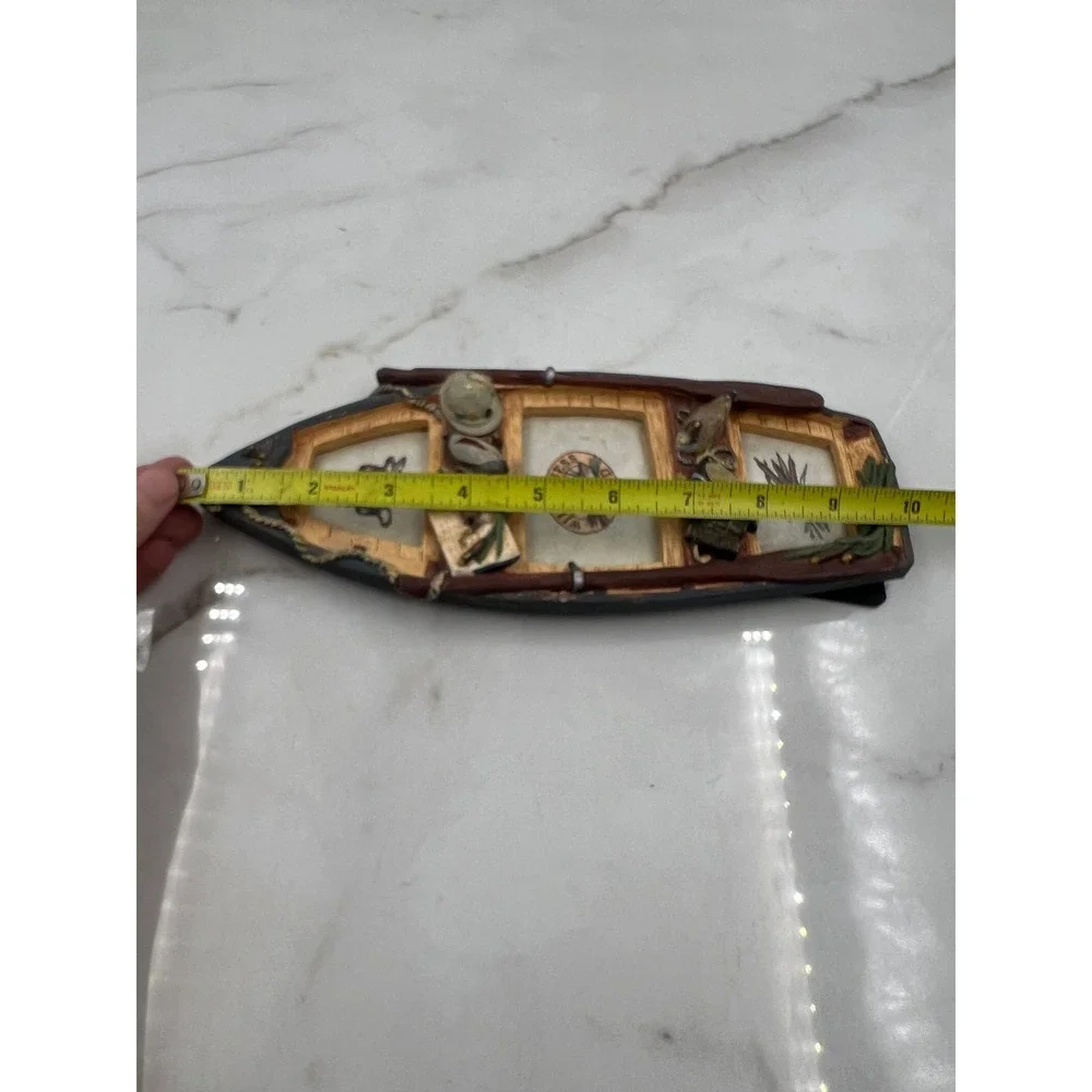 Figi Graphics Wilderness Bound Boat Photo Frame Rustic Duck Hunting Lodge Decor